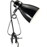 Nordlux Blank klemmelampe Clone svart