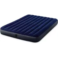 Intex Klassisk Downy Luftmadras 152x203x25 cm