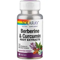 Solaray Berberin+gurkemeie 600 Mg 60 Enheter