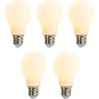 LUEDD Sett med 5 E27 dimmbare LED-pærer A60 matt 5W 380lm