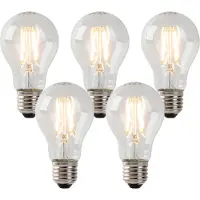 LUEDD Sett med 5 E27 LED-pærer klar 3W 250lm 2200K