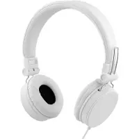 STREETZ hodetelefoner, 3,5 mm, fjernkontroll, 1,5 m kabel, hvit