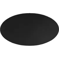 Deltaco DFP410 - Stolmatte - rund - 110 cm - sort