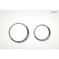 Geberit Betjeningsplade Omega 20, hvid/krom/hvid