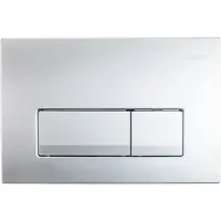Geberit bejt.plade Delta50 - 246x164x26mm tryktaste mat krom