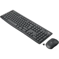 Logitech MK295 Silent Set – tastatur og mus – trådløs DE – grafitt