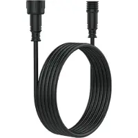 Deltaco 5-pinners skjøteledning for utendørsbelysning, IP54, 10 m, svart