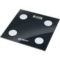 Alpina Personvekt med kroppsanalyse via Bluetooth og minne for 8 profiler