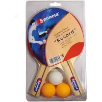 Victoria Sport sett med racketer til bordtennis + 3 baller Record