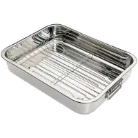 Kitchencraft Rustfritt Stål Stekepanne 38x27.5 Cm