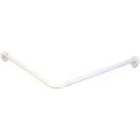 RIDDER Csslr Plus universal bruseforhængsstang Ø25 mm i hvid aluminium/plast - mål: 70 x 165 cm, 80 x 80 cm eller 90 x 90 cm