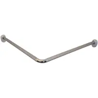 RIDDER Csslr Plus universal bruseforhængsstang Ø25 mm i krom aluminium/plast - mål: 70 x 165 cm, 80 x 80 cm eller 90 x 90 cm