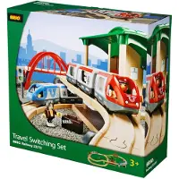 BRIO Stort passasjertogsett, Trejernbane