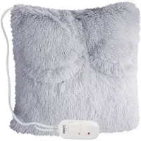Mesko Elektrisk varmepute i flanellfleece med 2 temperaturinnstillinger - Grå
