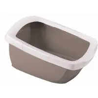 Imac Funny, kattebakke, for katt, hvit/mørk beige, 62x49,5x33 cm