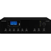 Monacor PA-803DAP ELA MONO KLASSE-D MIXING FORSTERKER MED INTEGRERT MP3-SPILLER FM/DAB+ TUNER OG BLUETOOTH