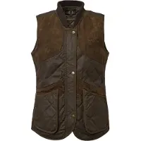 Chevalier Vintage Shooting Vest Leather Brown dame 46