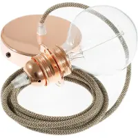 Creative Cables Rd73 Zigzag Diy 50 Cm Hengelampe Pendel For Lampeskjerm