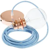 Creative Cables Rz11 Zigzag Diy 50 Cm Hengelampe Pendel For Lampeskjerm