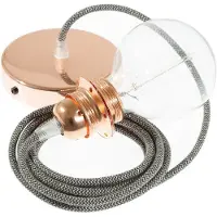 Creative Cables Rd74 Zigzag 50 Cm Hengelampe Pendel For Lampeskjerm