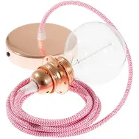 Creative Cables Rz08 Zigzag Diy 50 Cm Hengelampe Pendel For Lampeskjerm