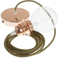 Creative Cables Rz24 Zigzag Diy 50 Cm Hengelampe Pendel For Lampeskjerm