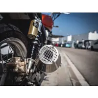 Gpr Exhaust Systems Ultracone Inox Cafè Racer Silencer Without Link Pipe R 60 73-76 Homologert Lyddemper