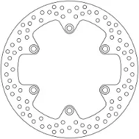 Moto-Master Round Honda 110562 Left&right Foran Bremseskive