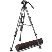 Manfrotto 504x Kulehode Med Dobbel Karbonstativ Og Sentral Stabilisator