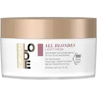 Schwarzkopf BLONDME All Blondes Light, 200 ml, Unisex, Farget hår, Blond, Shine (lys), Mykgjører, Forsterke, Krukke