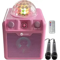 N-Gear Disco Block 410 Portable Karaoke Speaker Pink