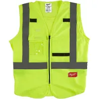 Milwaukee sikkerhedsvest HiViz gul str L/XL
