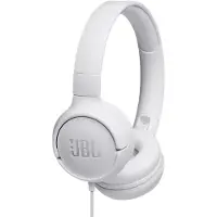 JBL Tune 500 PureBass On-Ear Hodetelefoner - Hvit