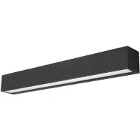 LUCANDE LED-vegglampe Lengo, 50 cm, antrasitt, opp/ned, 3000 K