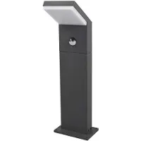 Arcchio LED-gatelampe Yolena, sensor, 60 cm, antrasitt