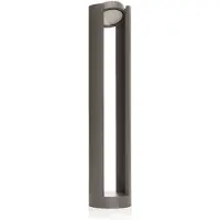 LUCANDE LED-pullertlampe Dylen, grå, metall, 80 cm, IP65