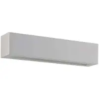 LINDBY vegglampe Tjada, 35 cm, hvit, gips, G9, lakkerbar