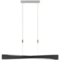 Quitani LED-hanglampe Lian, svart/aluminium