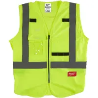 Milwaukee sikkerhedsvest HiViz gul str 2XL