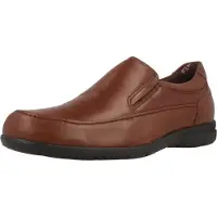 Fluchos for man. 8499_AVE_CAST Leather shoes 8499 Brown bird (41), Flat, Casual