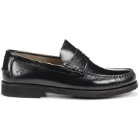 Fluchos for man. F0047_FLCK_NEGR Black Stamford leather shoes (44), Casual