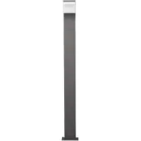 LUCANDE Timm LED-veilampe, 100 cm, antrasitt, metall, IP54