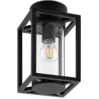 LUCANDE utendørs taklampe Ferda, 29 cm, antrasitt, IP44