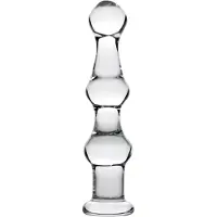 Shots Mammoth - Glass Dildo med 3 kuler