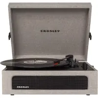 Crosley Voyager Portable Turntable with Bluetooth Out Grey