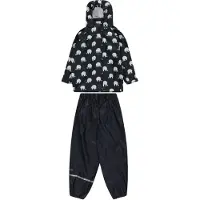 CeLaVi Regntøy m. Seler - PU - Dark Navy m. Elefanter - - 70 - Regntøy