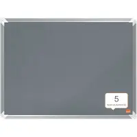 Nobo Premium Plus filttavle 60x45cm, Grå, Aluminium, Aluminium, Felt, Standard, 600 mm