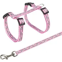 Trixie Cat harness with leash cat motif 27-45 cm/10 mm 1.20 m - Assorted
