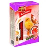 Vitapol zvp-2504, Frø, 350 g, Kanarifugler, Vitamin A, Vitamin B, Vitamin D, wheat flour, corn grits, glycerin, hulled sunflower seeds, niger seeds, skimmed milk powder, black..., Boks