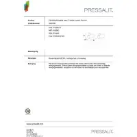 Pressalit towel hook pin black chrome